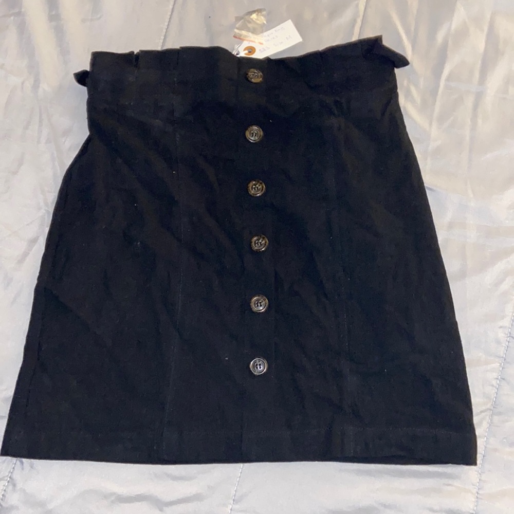 Black PaperBag Skirt
